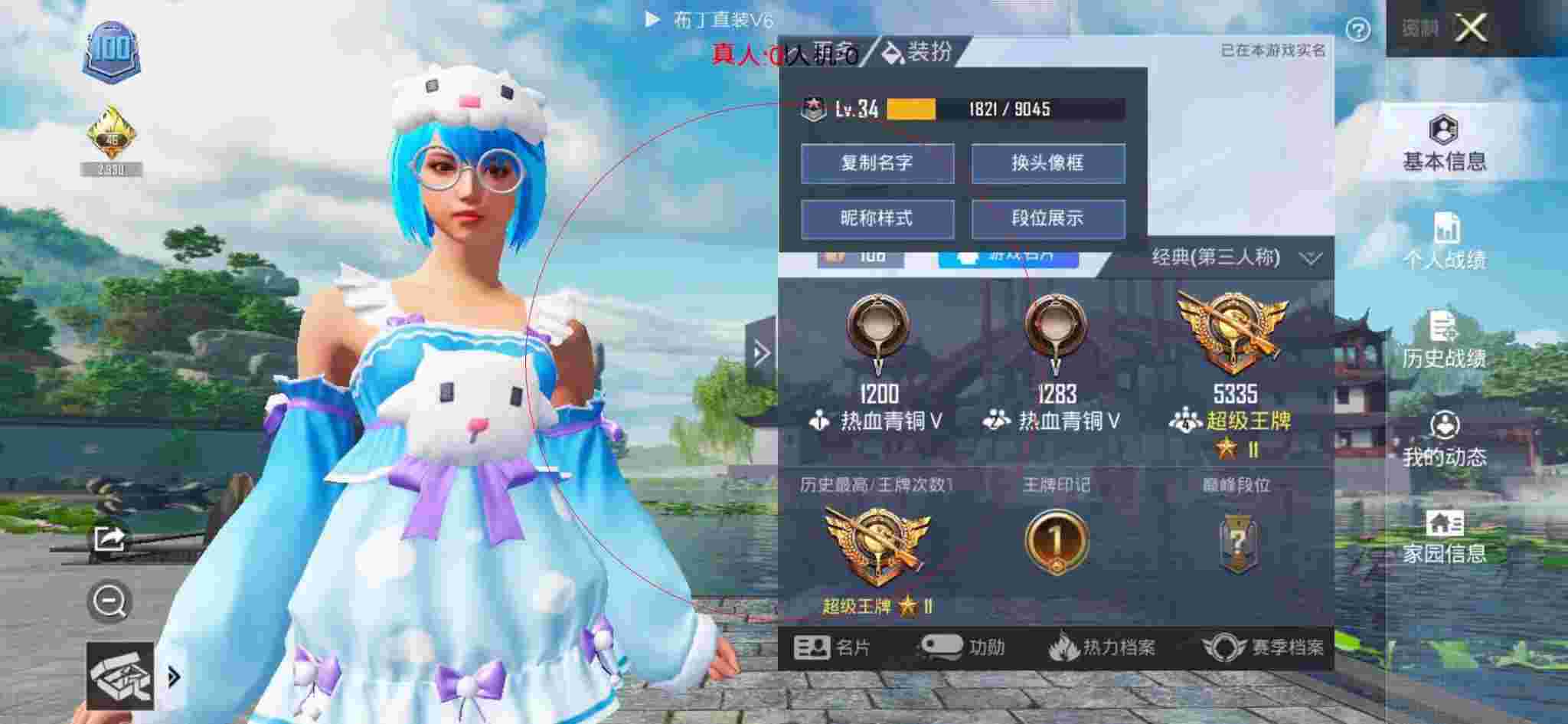 和平精英布丁直装透视 - 和平精英发型方案辅助预览图